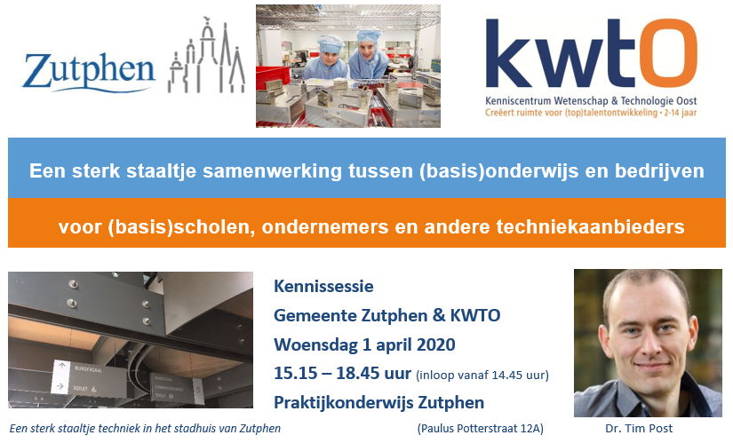 1 april: Kennissessie samenwerking ondernemers en onderwijs