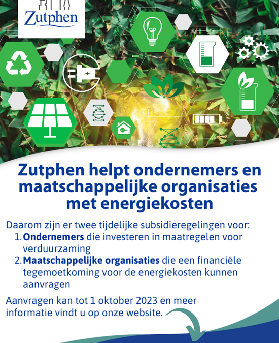 Ondersteuning voor energiekosten